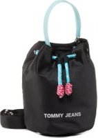 Kabelka Tommy Jeans Tjw Natutical Mix Sm Bucket Nyl AW0AW08052 Černá