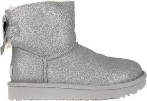 UGG Zimní boty Mini Bailey Bow Sparkle Stříbrná