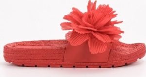 Seastar pantofle Trendy dámské červené nazouváky bez podpatku ruznobarevne
