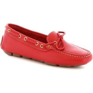 Leonardo Shoes Baleríny 7502A MOUSSE ROSSO Červená