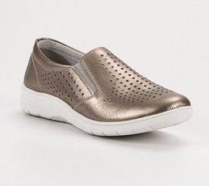 Kylie Street boty Praktické dámské zlaté polobotky bez podpatku ruznobarevne