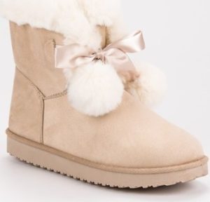 Pk Zimní boty Trendy dámské hnědé sněhule bez podpatku ruznobarevne