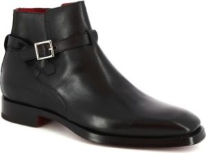 Leonardo Shoes Kotníkové boty 9124/19 VITELLO NERO Černá