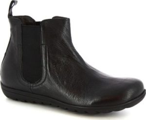 Leonardo Shoes Kotníkové boty 4526 STROPICCIATO NERO Černá