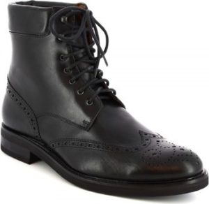 Leonardo Shoes Kotníkové boty 07331/FORMA 40 FULL NERO Černá