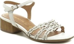Tamaris Sandály 1-28223-24 bílé dámské sandály na podpatku Bílá
