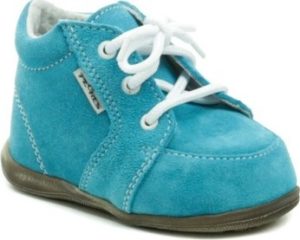 Pegres Kotníkové boty Dětské 1092 modré dětské botičky Modrá