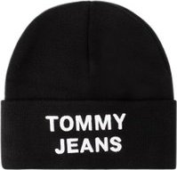 čepice Tommy Jeans Tjm Logo Beanie AM0AM05205 Černá