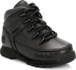 Timberland Kotníkové boty Dětské Enfant Noir Euro Sprint Bottes En Cuir Černá