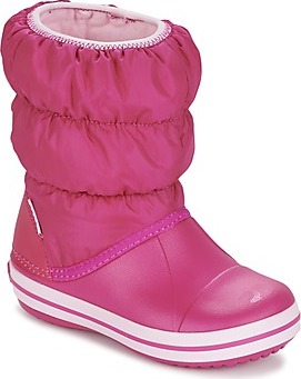Crocs Zimní boty Dětské WINTER PUFF BOOT KIDS Růžová