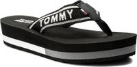 Žabky Tommy Jeans Mid Beach Sandal EN0EN00069 Černá