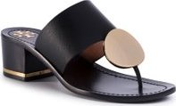 Žabky Tory Burch Patos Disk 45mm Sandal Calf Leather 63575 Černá