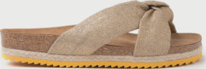 Pantofle Paez Bio Foulard Sandal - Linen Gold