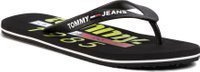 Žabky Tommy Jeans Beach Sandal Print EM0EM00430 Černá