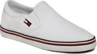 Tenisky Tommy Jeans Essential Slip On Sneaker EN0EN00782 Bílá