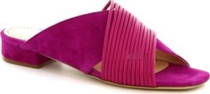 Leonardo Shoes Sandály G12 CAMOSCIO FUXIA Růžová