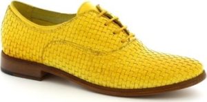 Leonardo Shoes Šněrovací polobotky W027-08INT INTRECCIATO GIALLO Žlutá