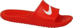 Nike pantofle Kawa Shower GS PS Červená