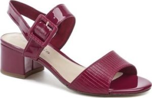 Tamaris Sandály 1-28211-24 malinová dámská letní obuv na podpatku Růžová