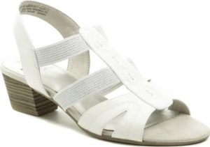 Jana Sandály 8-28267-24 bílé dámské sandály šíře H Bílá