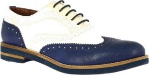 Leonardo Shoes Šněrovací polobotky 333-15 CAPRA BLU Modrá