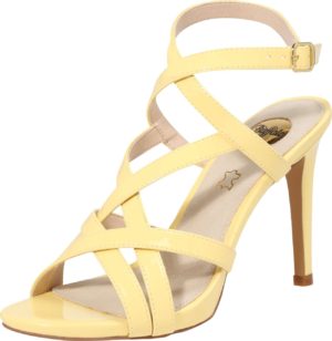 BUFFALO Páskové sandály 'EVIA' pastelově žlutá
