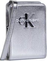 Kabelka Calvin Klein Jeans Monogram Pouch Bag IU0IU00143 Stříbrná