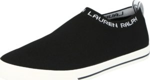 Lauren Ralph Lauren Slip on boty černá / bílá