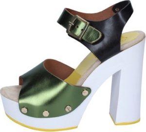 Suky Brand Lodičky sandali verde nero pelle BS18 Zelená