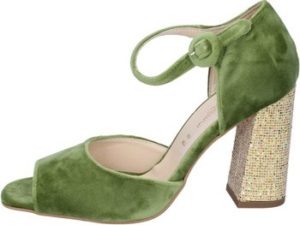 Olga Rubini Sandály sandali velluto Zelená