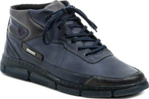 Mateos Kotníkové boty 924 modrá pánská zimní obuv Modrá