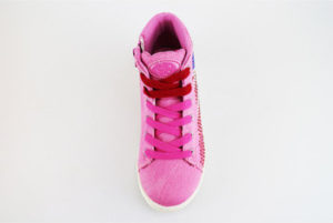 Lulu Tenisky Dětské sneakers rosa tela strass AG655 Růžová
