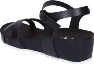 5 Pro Ject Sandály sandali nero pelle bianco AC700 Černá