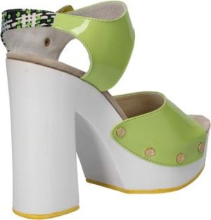 Suky Brand Sandály sandali verde vernice tessuto AC811 Zelená