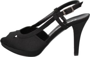 Calpierre Sandály sandali nero raso BZ807 Černá