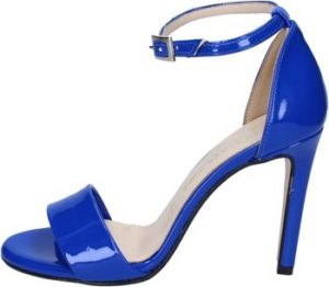 Olga Rubini Sandály sandali blu vernice BY288 Modrá