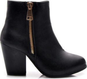 American Club Kotníkové kozačky Parádní černé kotníčkové dámské boty s módním zipem ruznobarevne