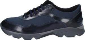 Baldinini Tenisky sneakers blu pelle tessuto BY538 Modrá